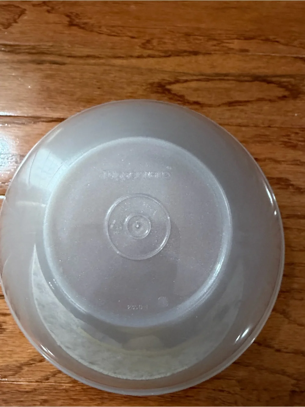 Tupperware Frosted Translucent Bowl Clear White with Lid*